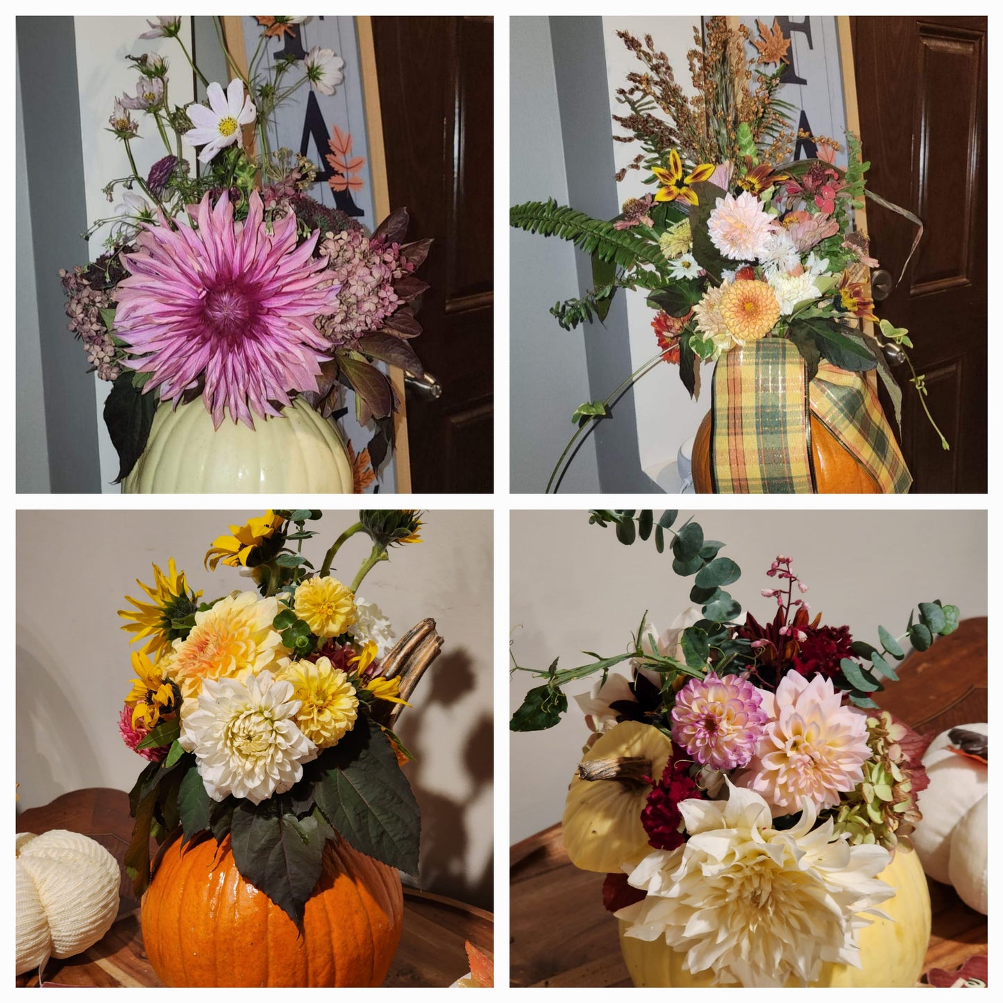 Pumpkin arrangements